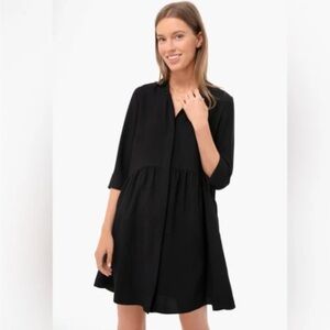 Tuckernuck Black 3/4 Sleeve Royal Shirt Dress - size Extra Large